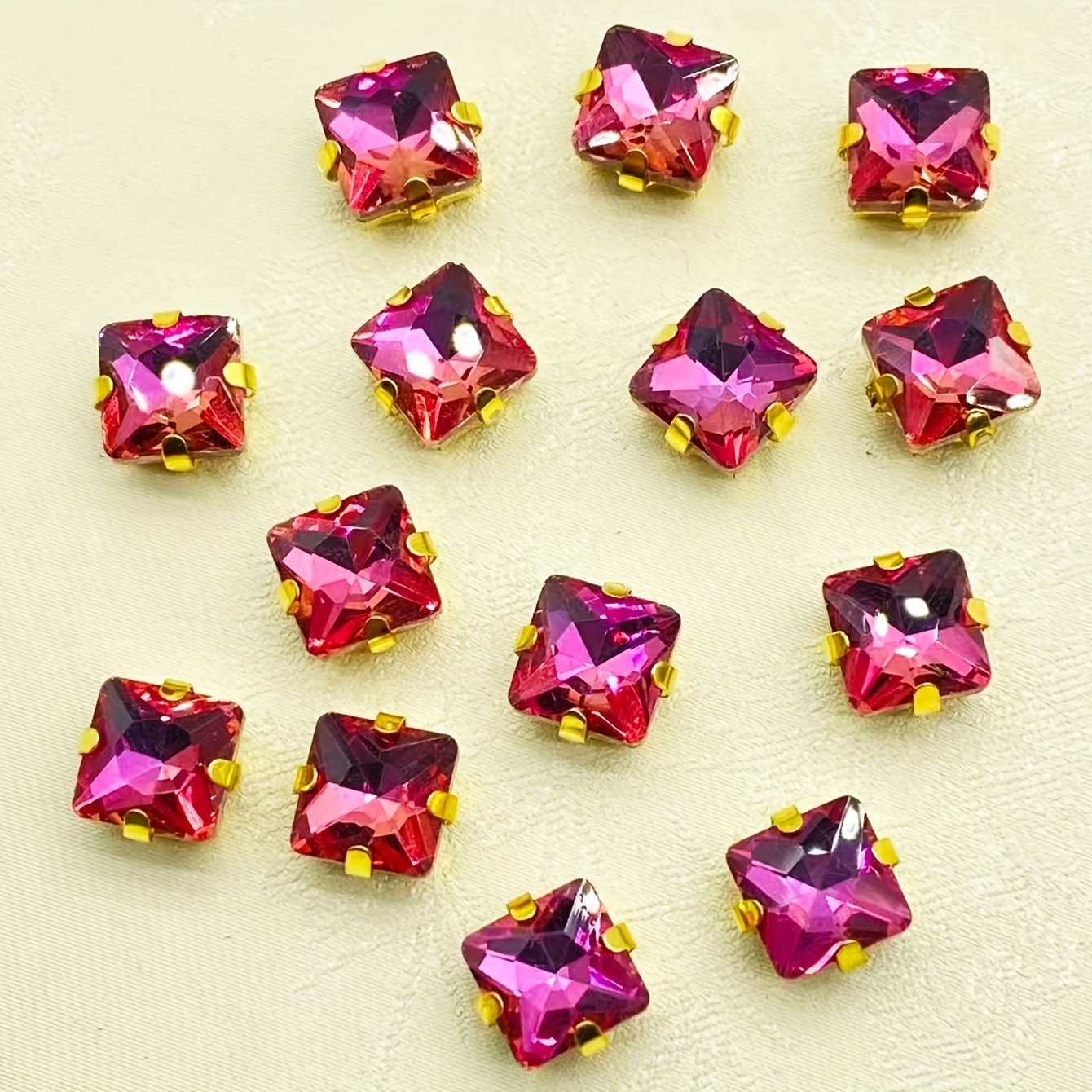 Square Rhinestones Hand Sewing Beads